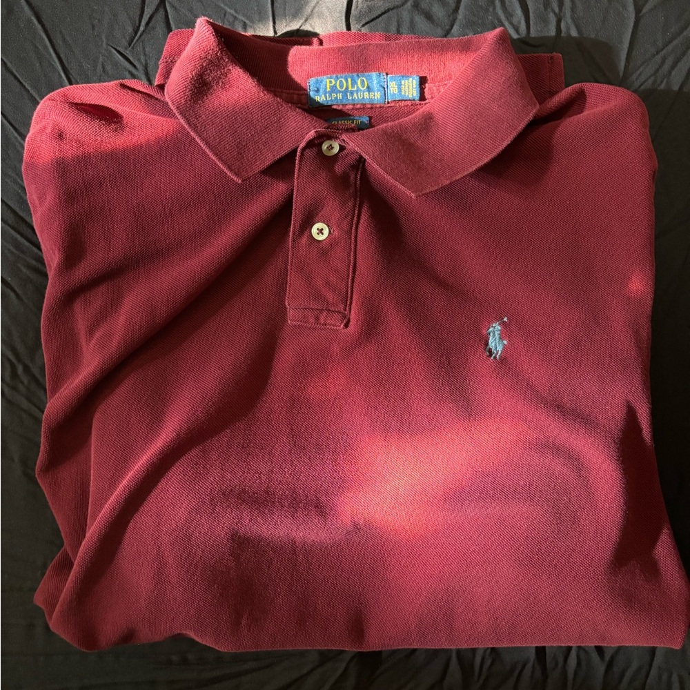 Polo by Ralph Lauren Men's Deep Red Polo Shirt